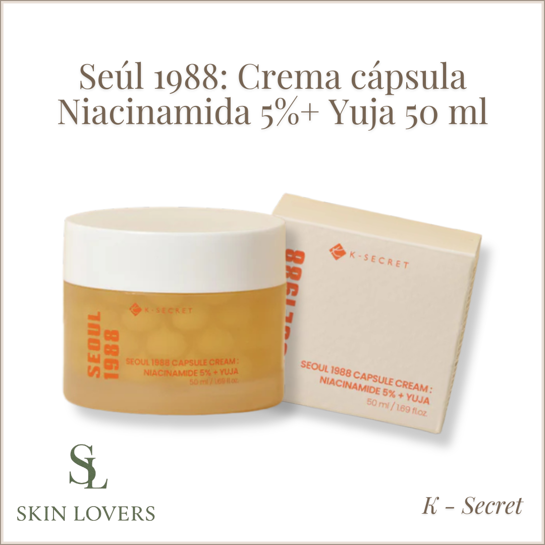 SEOUL 1988: CAPSULE CREAM NIACINAMIDE  5%+ YUJA 50 ml - K SECRET