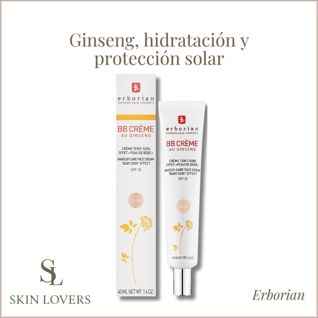 BB CREAM "BABY SKIN" EFFECT MAKE-UP CARE FACE CREAM 5-IN-1 (CLAIR) - ERBORIAN