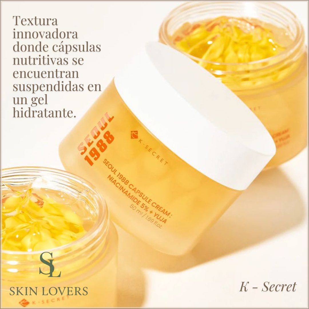 SEOUL 1988: CAPSULE CREAM NIACINAMIDE  5%+ YUJA 50 ml - K SECRET