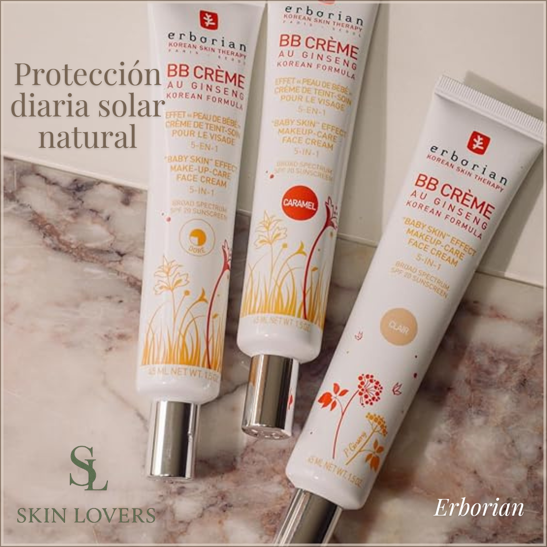 BB CREAM "BABY SKIN" EFFECT MAKE-UP CARE FACE CREAM 5-IN-1 (CLAIR) - ERBORIAN