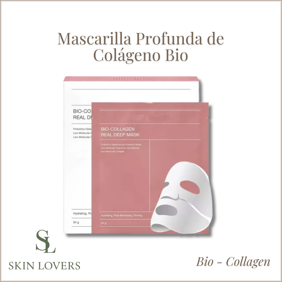 BIO COLLAGEN REAL DEEP MASK (BOX DE 4 UNIDADES CADA UNA O POR UNIDAD- BIODANCE