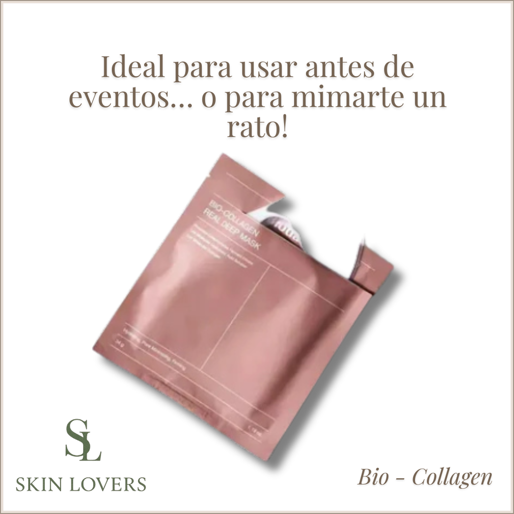 BIO COLLAGEN REAL DEEP MASK (BOX DE 4 UNIDADES CADA UNA O POR UNIDAD- BIODANCE