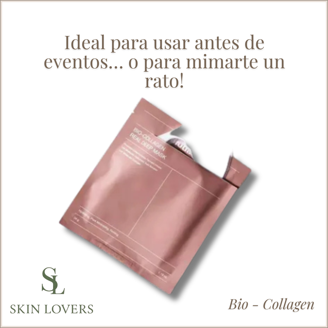 BIO COLLAGEN REAL DEEP MASK (BOX DE 4 UNIDADES CADA UNA O POR UNIDAD- BIODANCE