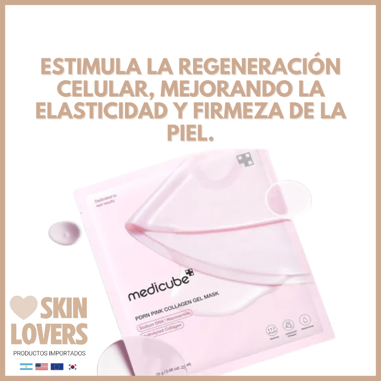 PDRN PINK COLLAGEN GEL MASK  (X UNIDAD O POR CAJA CERRADA DE 4 UNIDADES) - MEDICUBE
