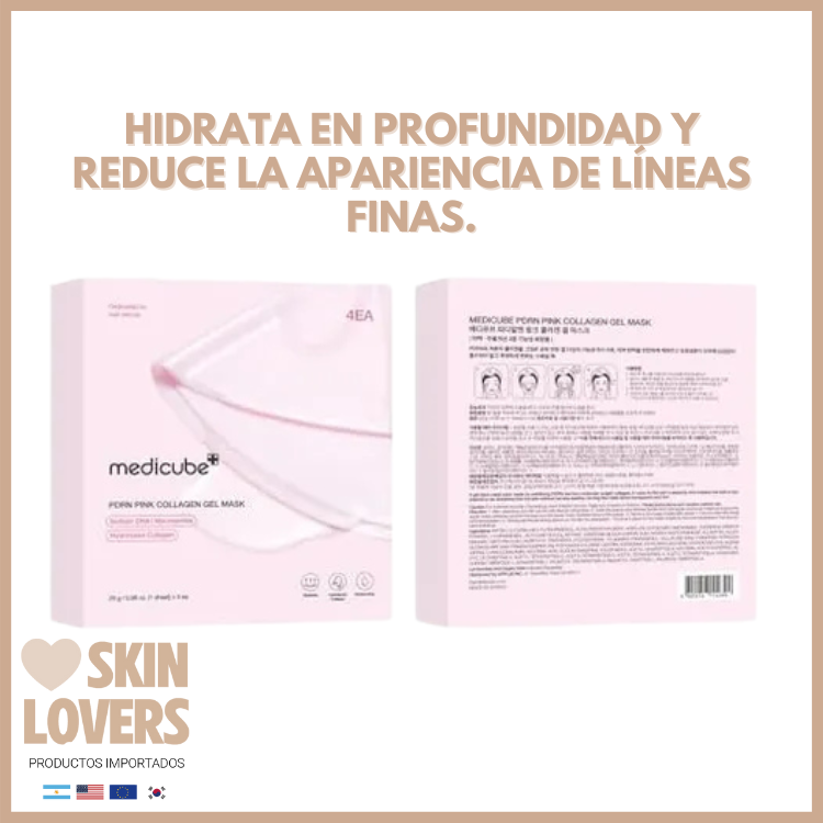 PDRN PINK COLLAGEN GEL MASK  (X UNIDAD O POR CAJA CERRADA DE 4 UNIDADES) - MEDICUBE