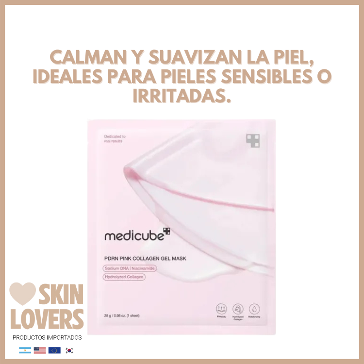 PDRN PINK COLLAGEN GEL MASK  (X UNIDAD O POR CAJA CERRADA DE 4 UNIDADES) - MEDICUBE