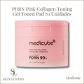 PDRN PINK COLLAGEN TONING GEL TONER PAD 70 UNIDADES -MEDICUBE-