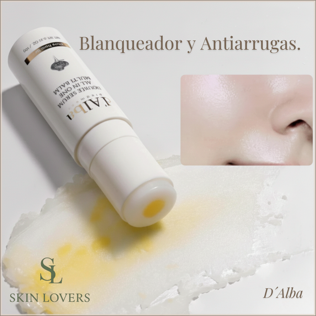D'ALBA PIEDMONT ITALIAN DOUBLE SERUM ALL IN ONE MULTI BALM WHITENING & ANTI-WRINKLE- WHITE TRUFFLE, COLLAGEN. VITAMIN C -10GR - D'ALBA