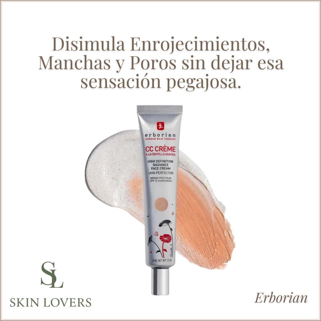 HYDRATING CC CREAM FOUNDATION WITH CENTELLA ASIATICA (LIGHT & DARK TONE) - ERBORIAN