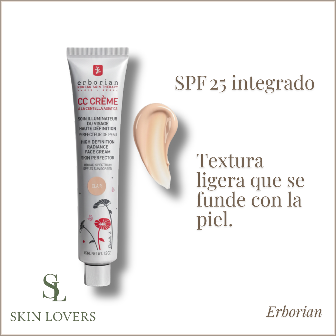 HYDRATING CC CREAM FOUNDATION WITH CENTELLA ASIATICA (LIGHT & DARK TONE) - ERBORIAN