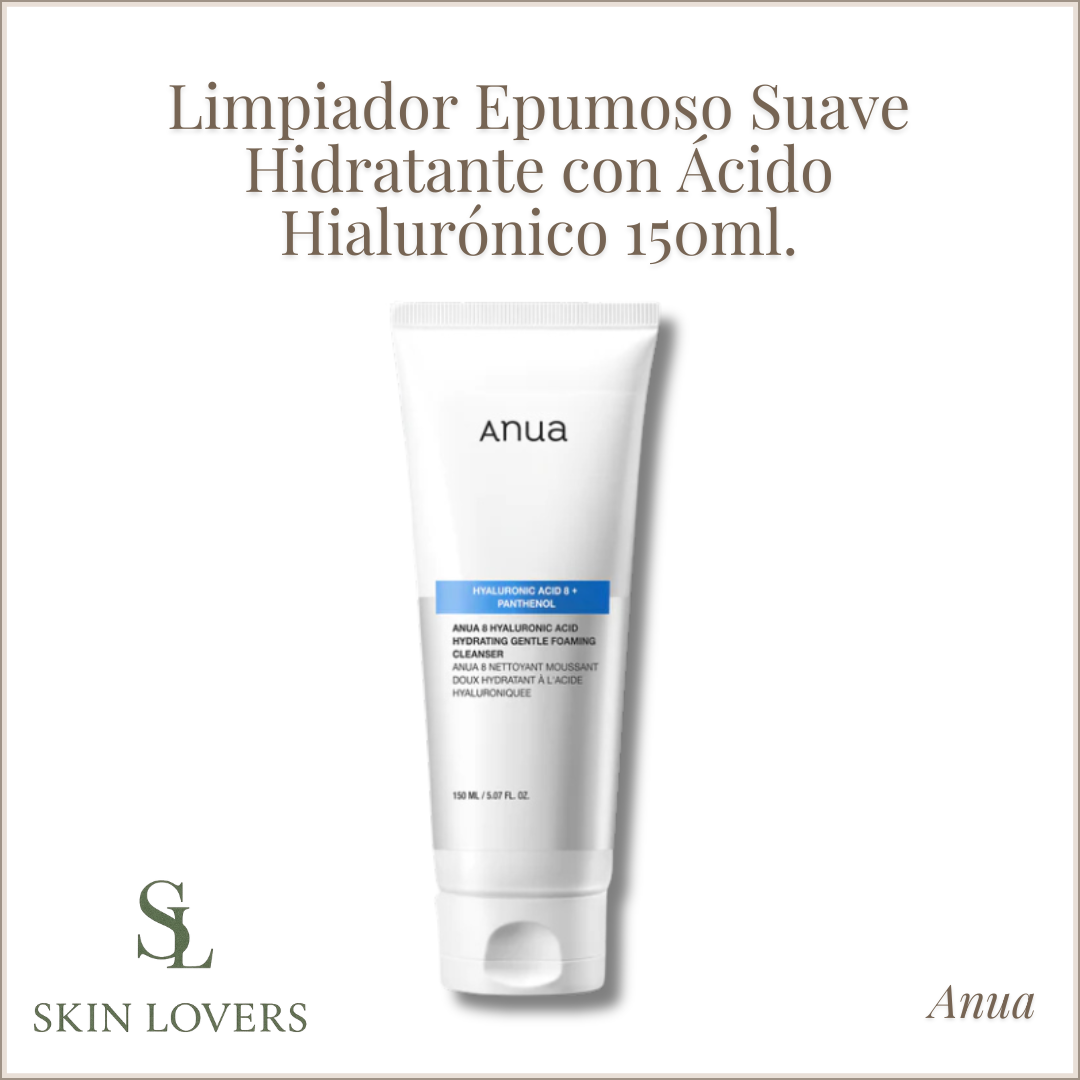 8 HYALURONIC ACID HYDRATING GENTLE FOAMING CLEANSER 150 ML- ANUA