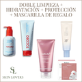 PARA PIELES MIXTAS Y GRASAS: DOBLE LIMPIEZA + HIDRATACIÓN + PROTECCIÓN + MASCARILLA DE REGALO