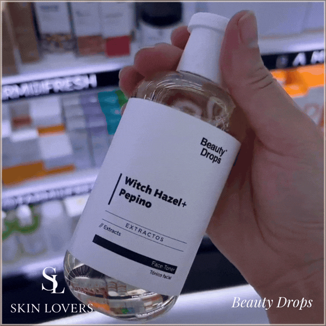 TÓNICO FACIAL HAMAMELIS + PEPINO – BEAUTY DROPS