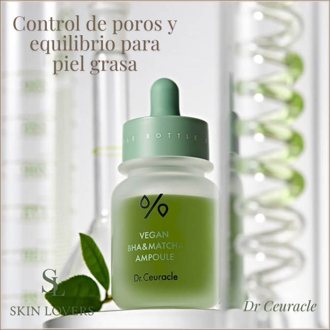 AMPOLLA VEGANA DE BHA Y MATCHA 30 ML - DR CEURACLE