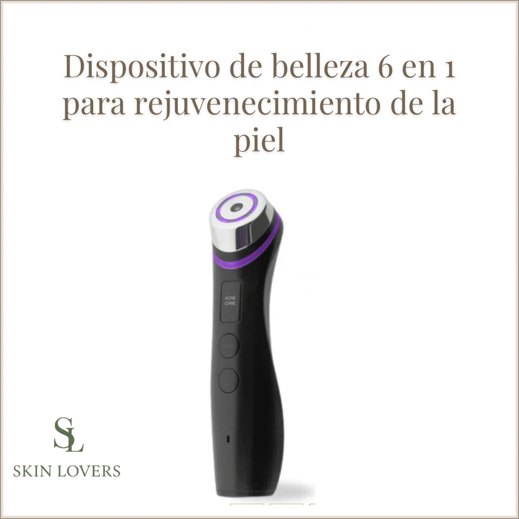 KIT PDRN GLOW (Dispositivo 6-en-1 LED y Microcorriente-PDRN Pink Peptide Serum 30ml-PDRN Pink Collagen Gel Mask-Lip Sleeping Mask EX Berry 20 gr)