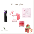 KIT PDRN GLOW (Dispositivo 6-en-1 LED y Microcorriente-PDRN Pink Peptide Serum 30ml-PDRN Pink Collagen Gel Mask-Lip Sleeping Mask EX Berry 20 gr)