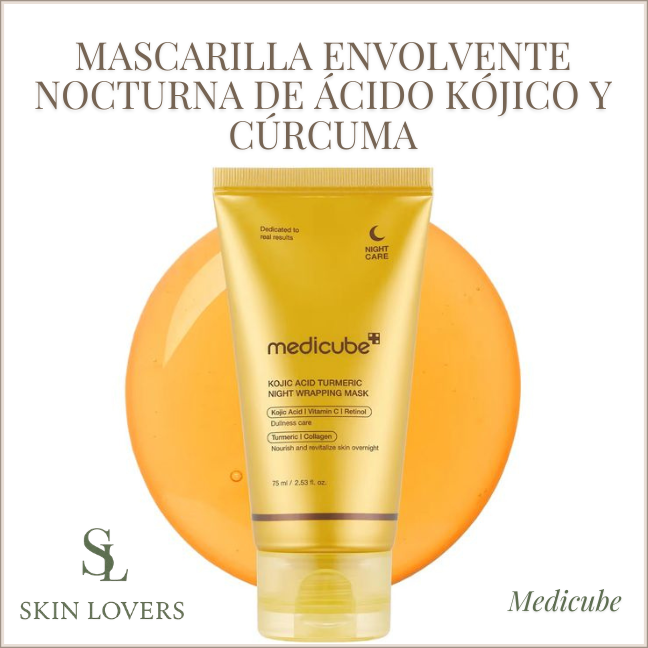 KOJIC ACID TURMERIC NIGHT WRAPPING MASK (KOJIC ACID, VITAMIN C & RETINOL) 75ML -MEDICUBE