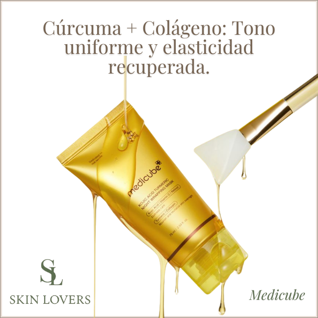 KOJIC ACID TURMERIC NIGHT WRAPPING MASK (KOJIC ACID, VITAMIN C & RETINOL) 75ML -MEDICUBE