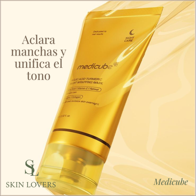 KOJIC ACID TURMERIC NIGHT WRAPPING MASK (KOJIC ACID, VITAMIN C & RETINOL) 75ML -MEDICUBE