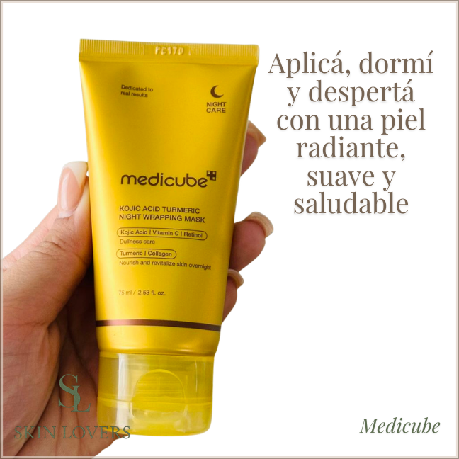 KOJIC ACID TURMERIC NIGHT WRAPPING MASK (KOJIC ACID, VITAMIN C & RETINOL) 75ML -MEDICUBE