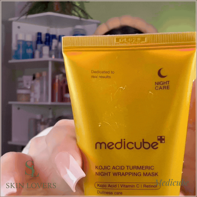 KOJIC ACID TURMERIC NIGHT WRAPPING MASK (KOJIC ACID, VITAMIN C & RETINOL) 75ML -MEDICUBE