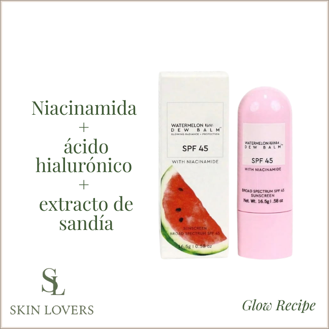 WATERMELON DEW BALM WITH NIACINAMIDE SPF 45 - GLOW RECIPE