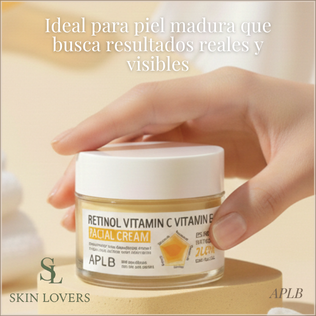 Crema Facial Con Retinol, Vitamina C Y Vitamina E - APLB
