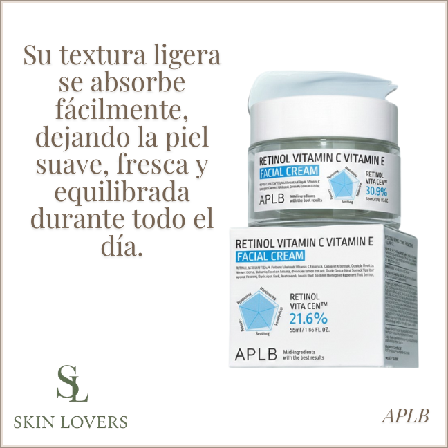Crema facial de ácido hialurónico, ceramida y HA B55 55 ml - APLB