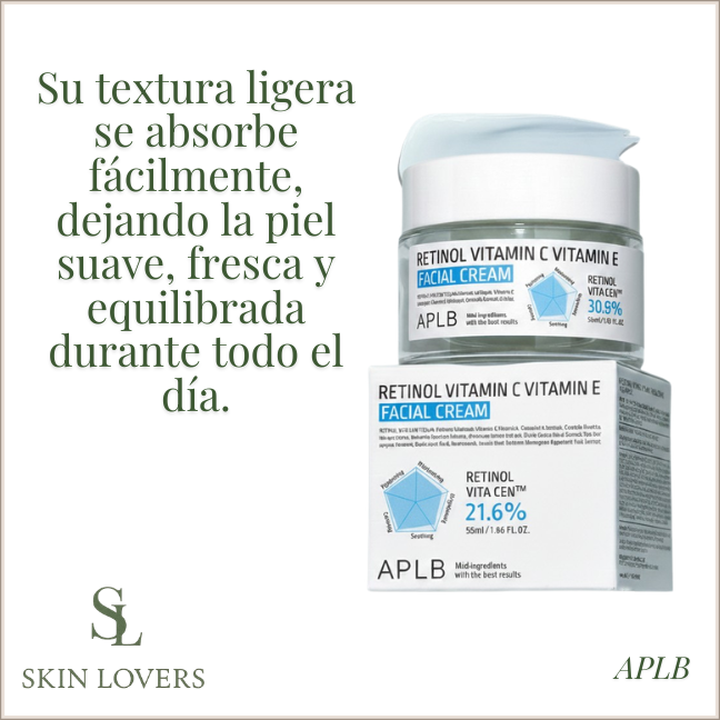 Crema facial de ácido hialurónico, ceramida y HA B55 55 ml - APLB
