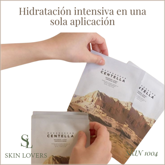 Madagascar Centella Watergel Sheet Ampoule Mask Sensible -   SKIN 1004