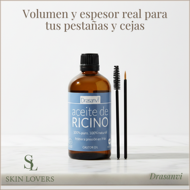 Aceite de Ricino BIO 100 ml Drasanvi (Especial cejas y pestañas) - DRANSAVI