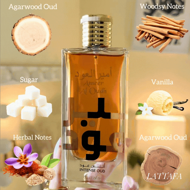 AMEER AL OUDH INTENSE OUD EAU DE PARFUM 100 ML - LATTAFA