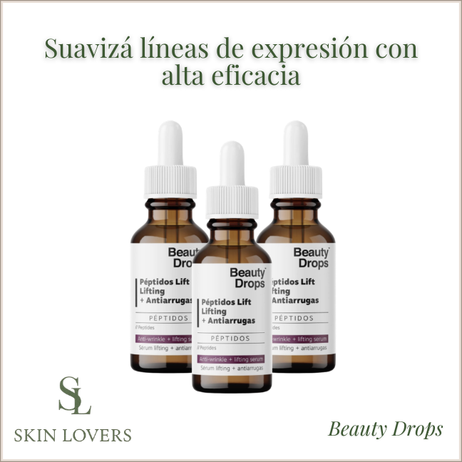 SERUM PÉPTIDOS LIFT LIFTING + ANTIARRUGARAS 30 ML - BEAUTY DROPS