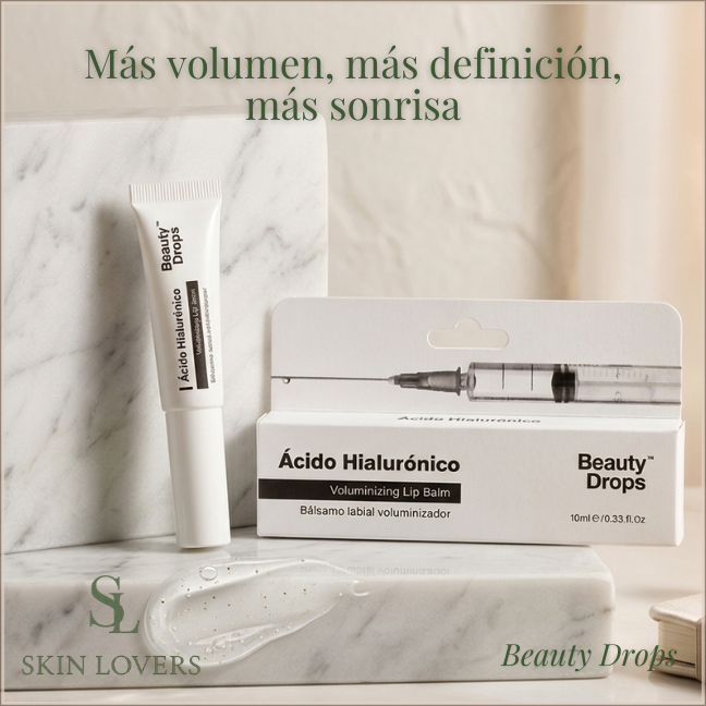 BÁLSAMO LABIAL VOLUMINIZADOR CON ÁCIDO HIALURÓNICO - BEAUTY DROPS