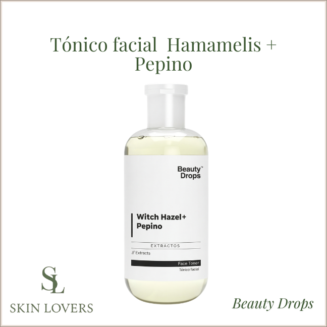 TÓNICO FACIAL HAMAMELIS + PEPINO – BEAUTY DROPS
