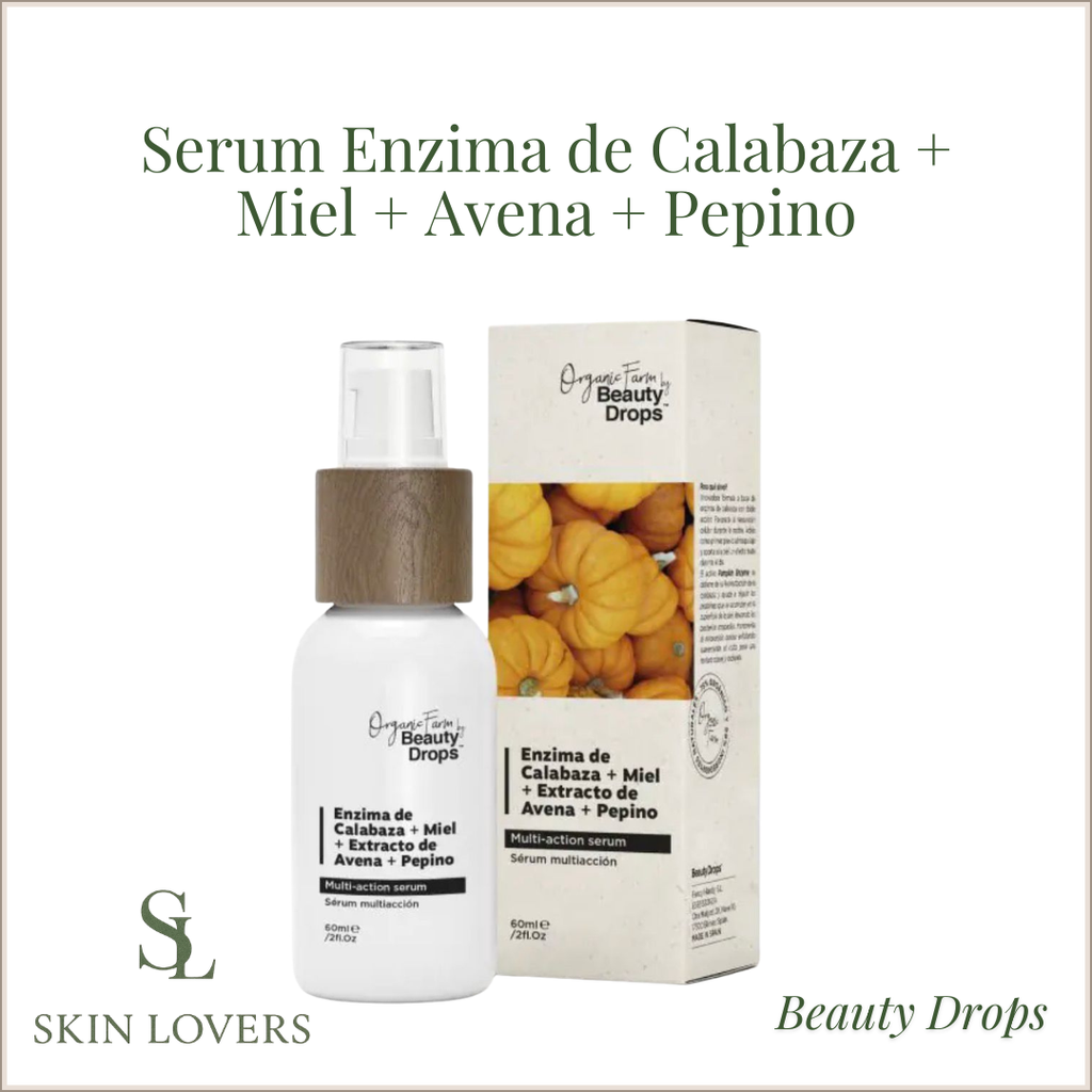 ORGANIC FARM SERUM Enzima de Calabaza + Miel + Avena + Pepino - BEAUTY DROPS