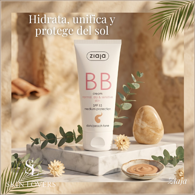BB CREAM PIELES NORMALES, SECAS Y SENSIBLES SPF15 TONO OSCURO 50ML- ZIAJA