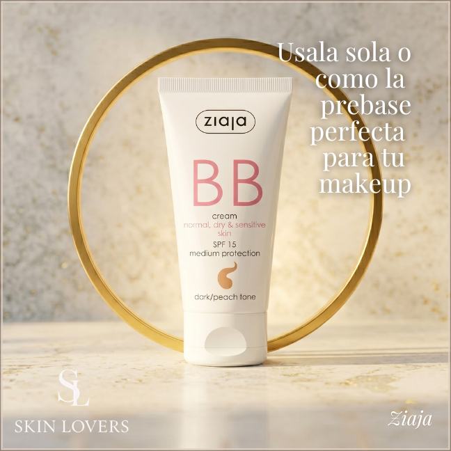 BB CREAM PIELES NORMALES, SECAS Y SENSIBLES SPF15 TONO OSCURO 50ML- ZIAJA