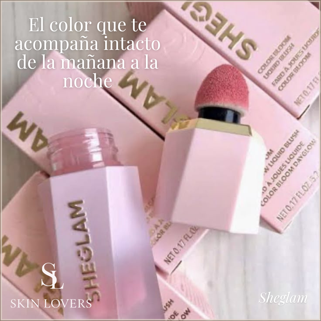 COLOR BLOOM LIQUID BLUSH SHIMMER FINISH RUBOR LIQUID - SHEGLAM