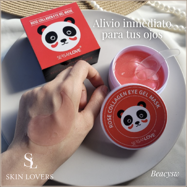 MASCARILLA DE HIDROGEL PARA EL CONTORNO DE OJOS ROSE COLLAGEN EYE GEL MASK