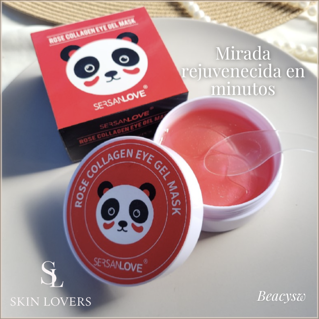 MASCARILLA DE HIDROGEL PARA EL CONTORNO DE OJOS ROSE COLLAGEN EYE GEL MASK