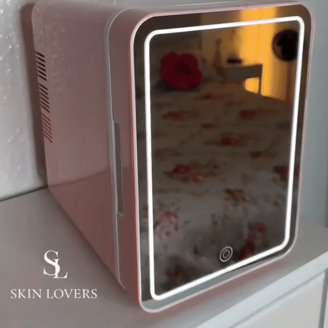 MINI HELADERA PORTA COSMETICOS