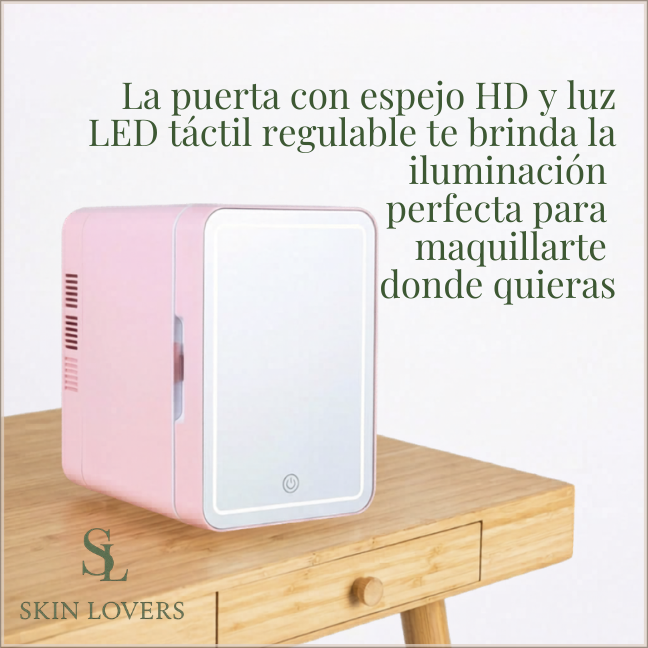 MINI HELADERA PORTA COSMETICOS