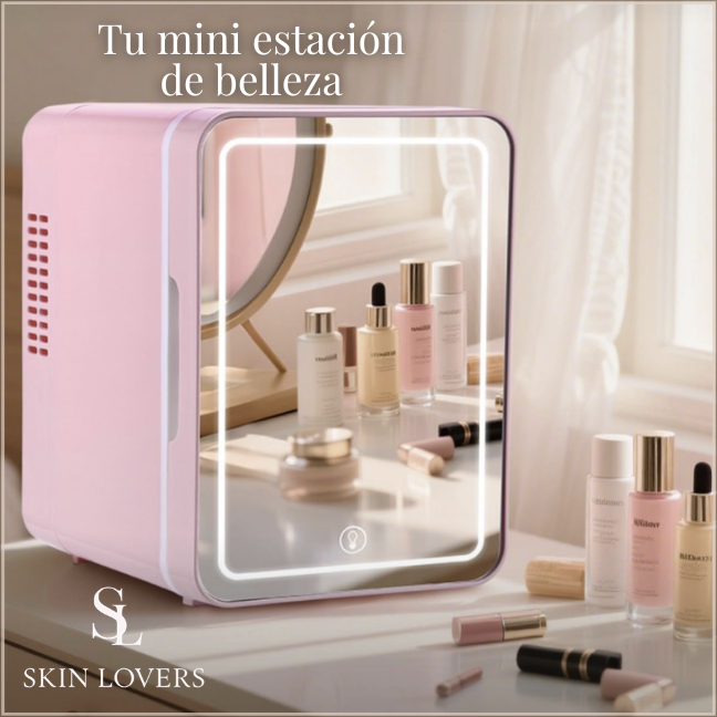 MINI HELADERA PORTA COSMETICOS