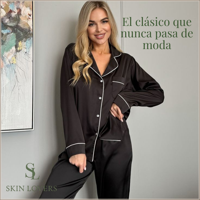 PIJAMA NEGRO LARGO