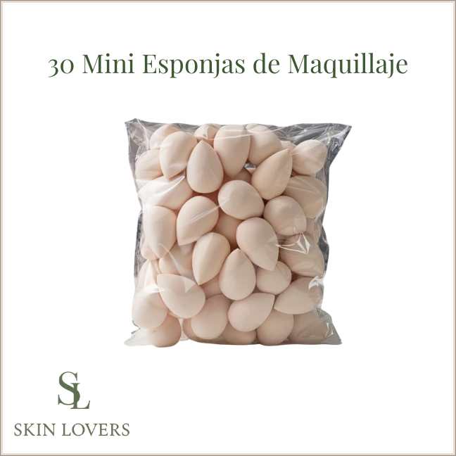 30 MINI ESPONJAS DE MAQUILLAJE