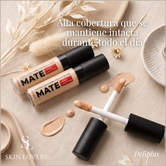 CORRECTOR FLUIDO MULTIUSOS LONG LASTING MATE - DELIPLUS