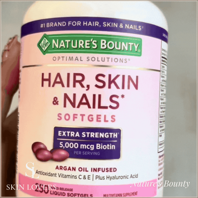 Suplemento Para Cabello, Piel Y Uñas 5.000 mcg Biotin Argan Oil Infused - NATURE'S BOUNTY