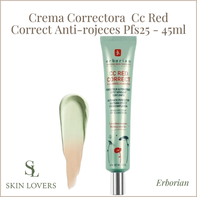 CC CREAM RED CORRECT BROAD SPECTRUM SPF 25 SUNSCREEN 45ML - ERBORIAN