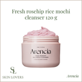 FRESH ROSEHIP RICE MOCHI CLEANSER 120G - ARENCIA